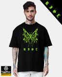 Neon Butterfly T-Shirt Oversized